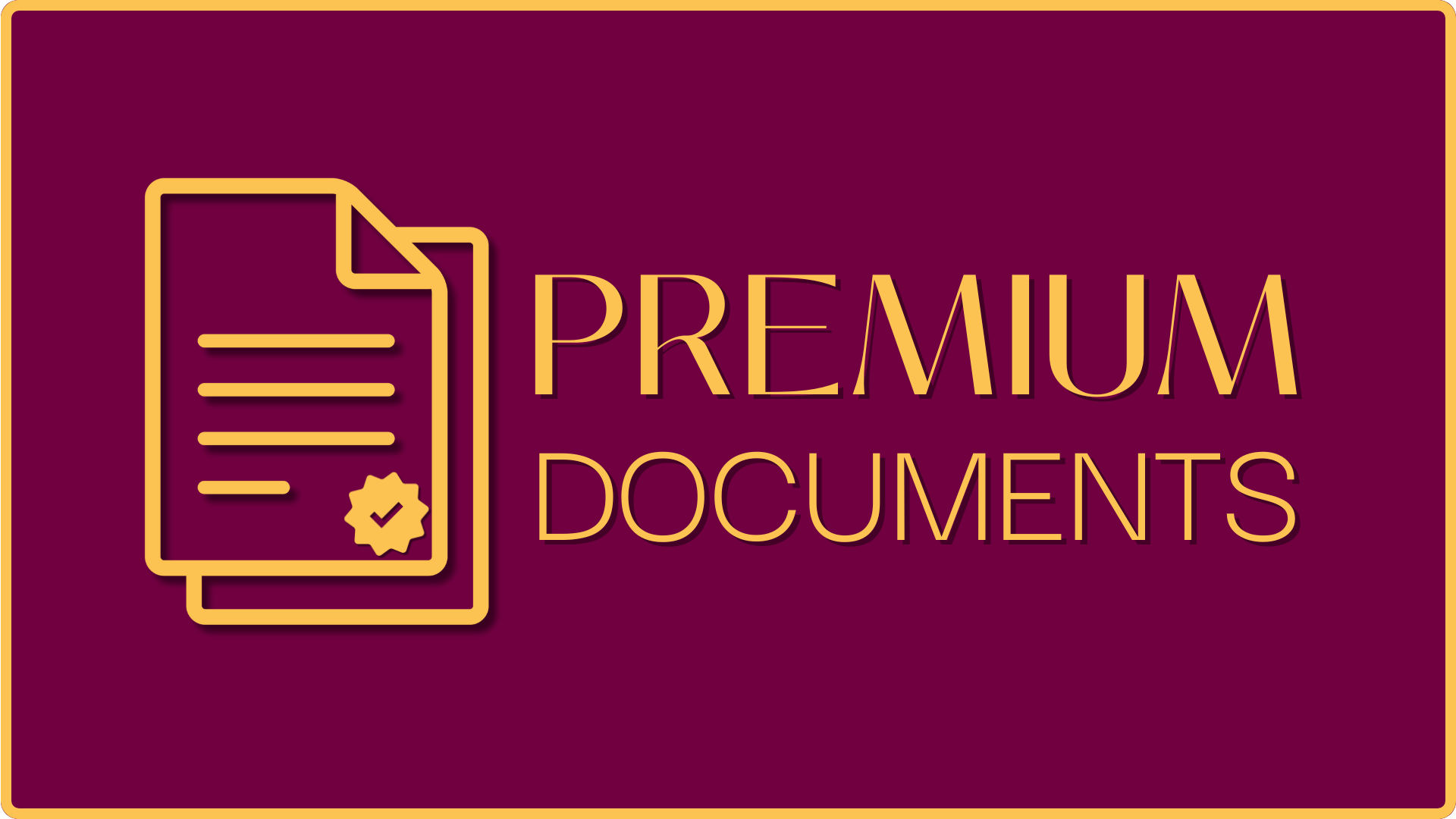 Premium Documents